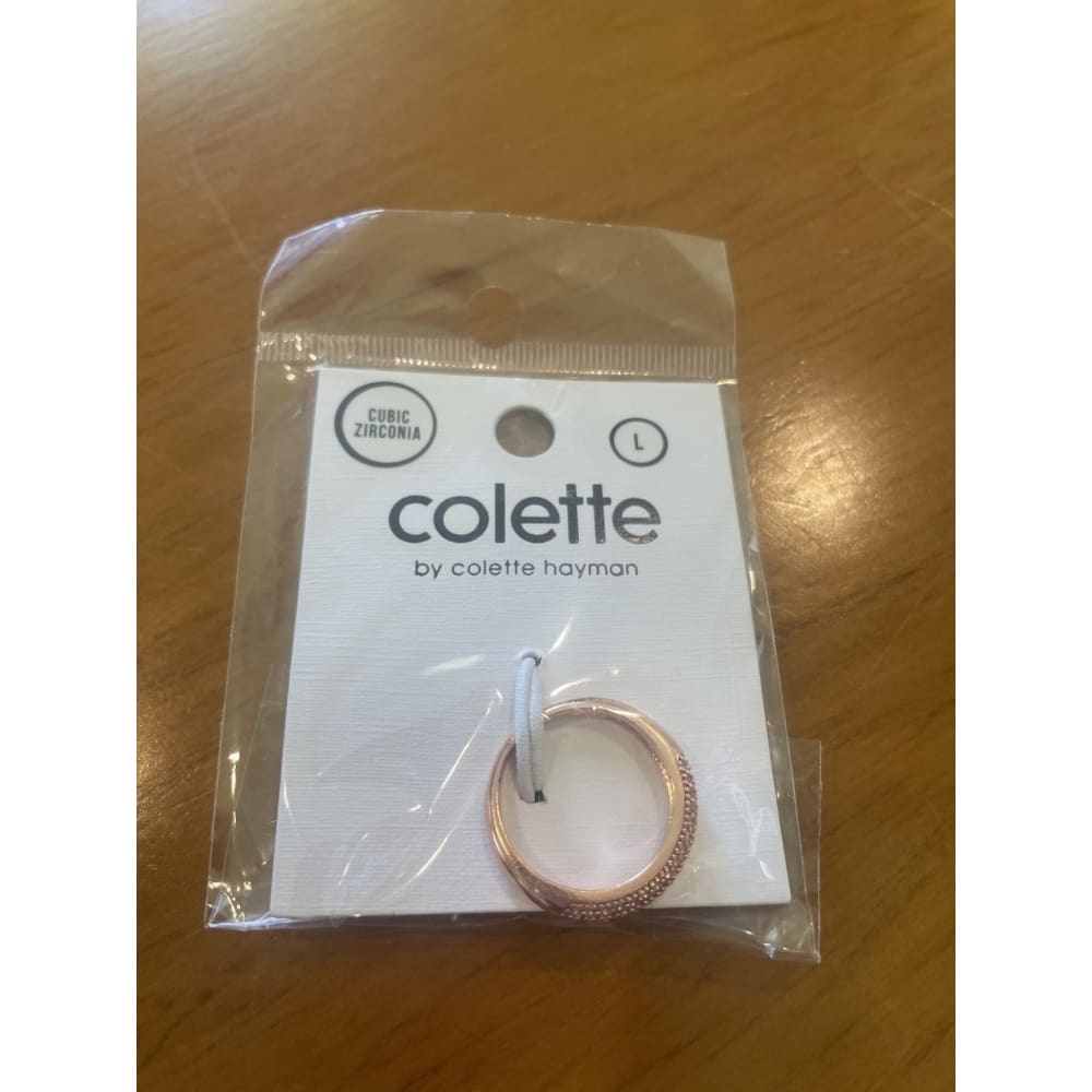 Colette hayman ring - dia pave stn - rings jewelry - ring fashion accessories