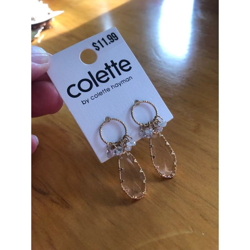Colette hayman earrings – brand new – assorted styles available - musk multi beaded circle drop - earrings earrings