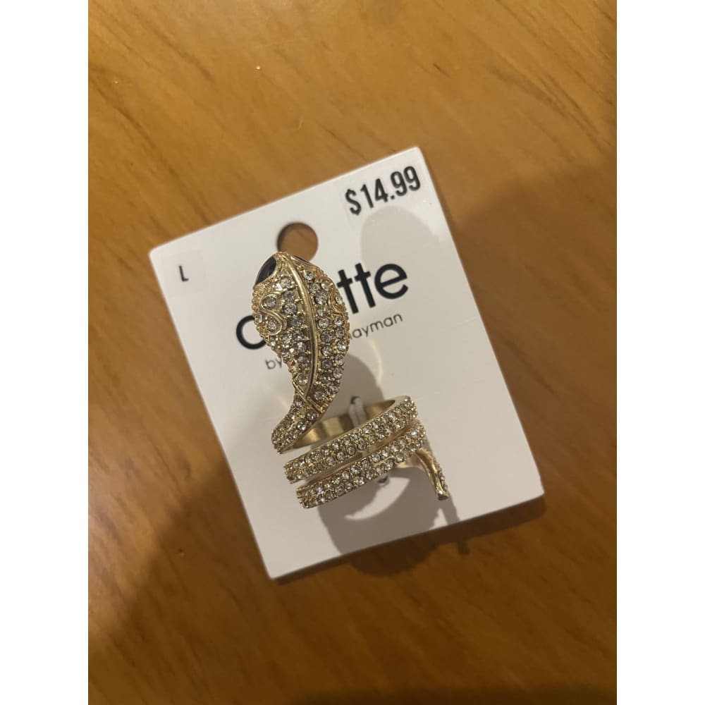 Colette hayman ring - snake pave statement ring - rings jewelry - ring fashion accessories