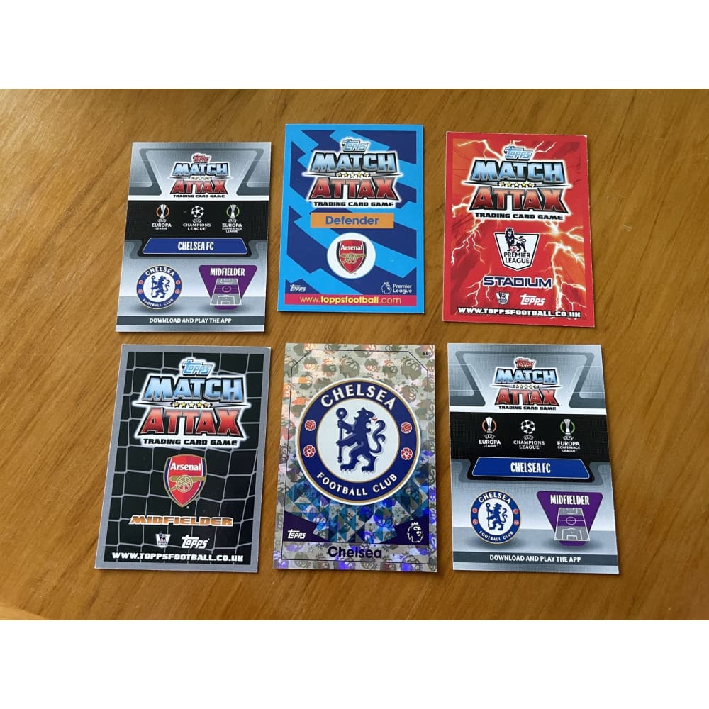 6x topps football trading cards - collectible trading cards collectible - condition: used - toys toys
