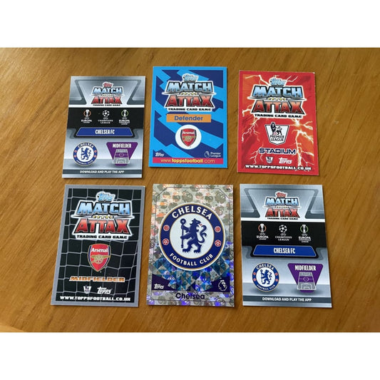 6x topps football trading cards - collectible trading cards collectible - condition: used - toys toys