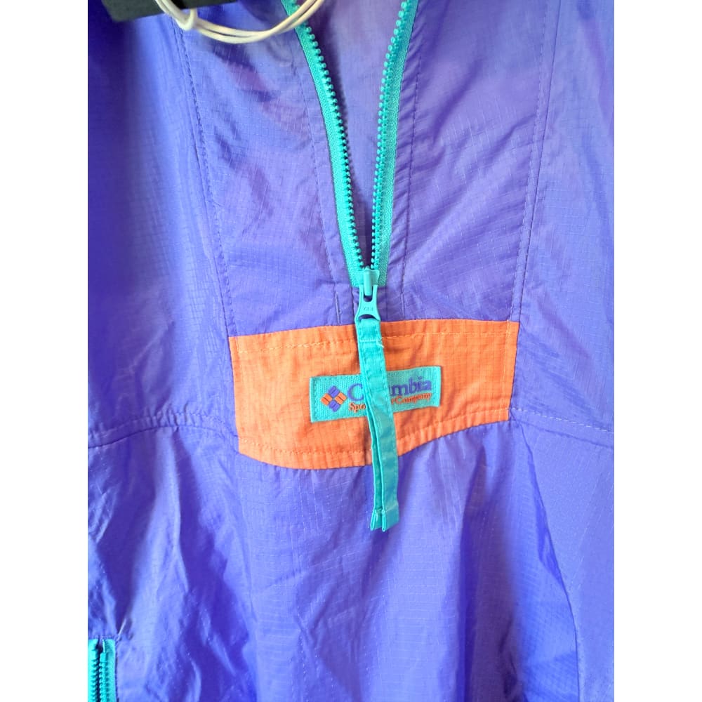 Columbia size m purple riptide windbreaker jacket rrp $165.00 - windbreakers