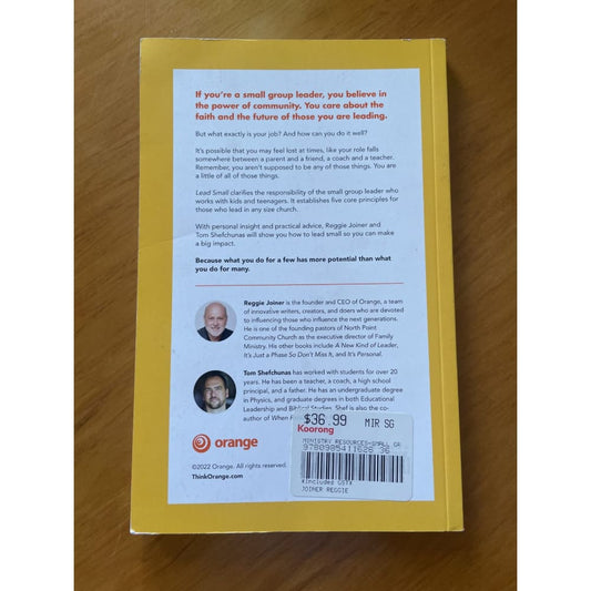Lead small: five big ideas every small group leader needs to know - print books book - condition: used - leadership