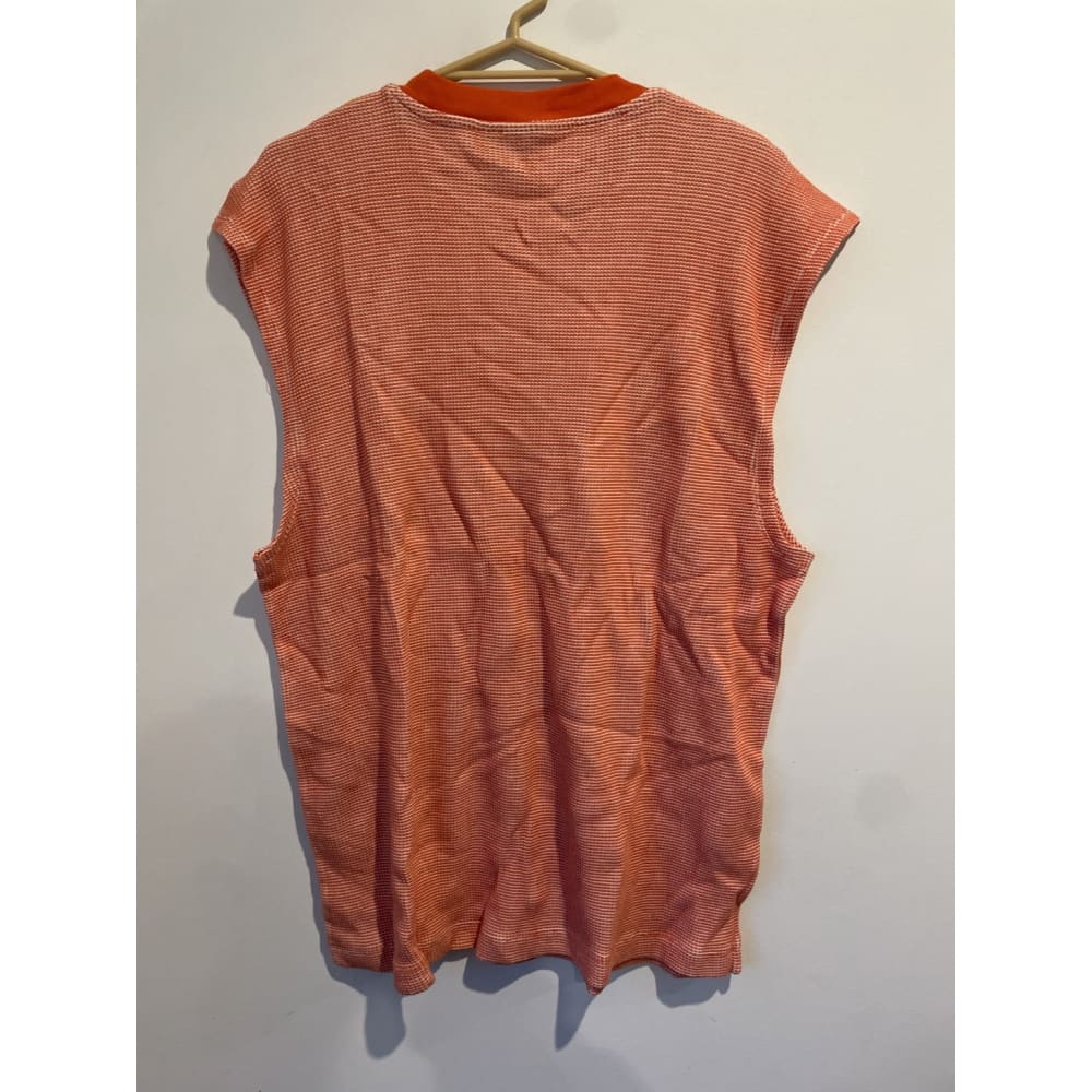 Brand new asos design size m orange vest - clothing tops clothing & fashion - men - vest men’s apparel