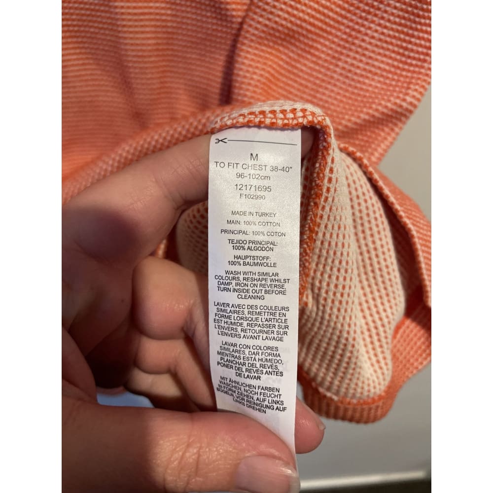 Brand new asos design size m orange vest - clothing tops clothing & fashion - men - vest men’s apparel