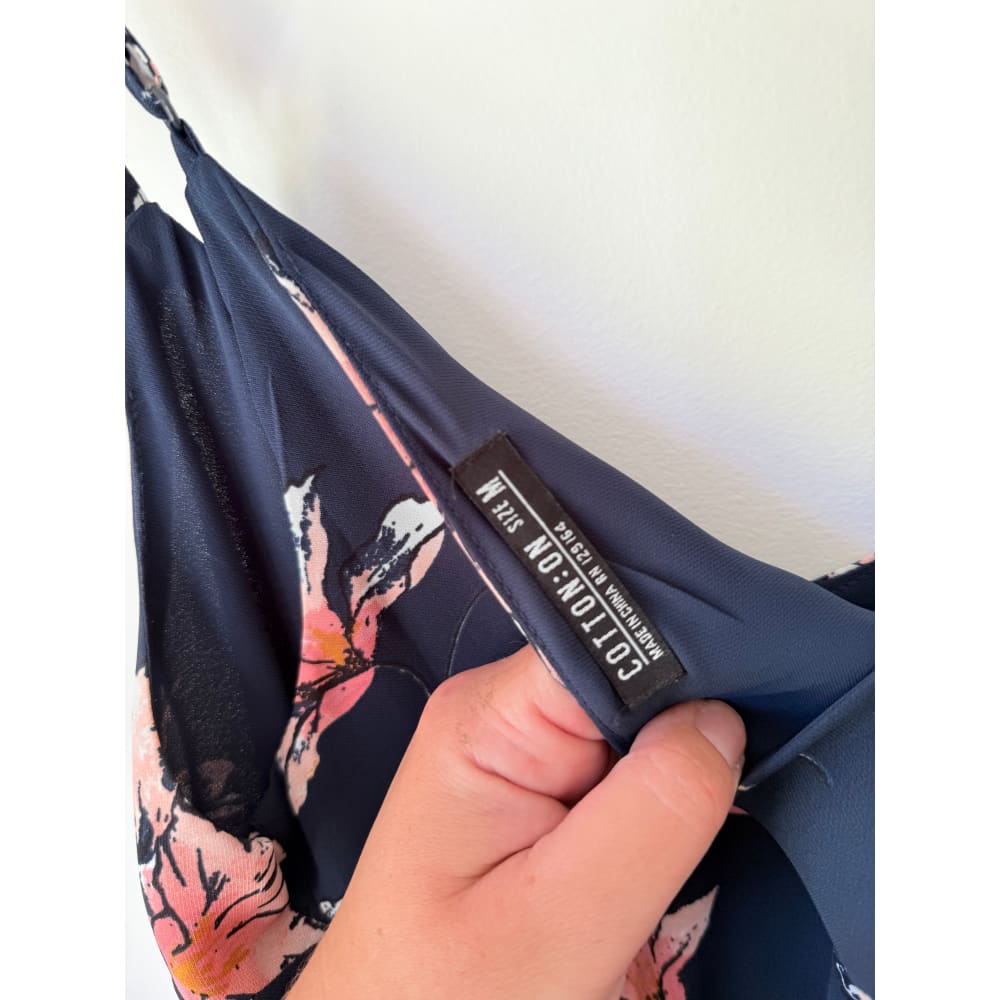 Cotton on size m floral print slip dress - dresses condition: used - top women’s apparel