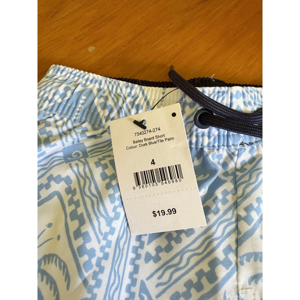 Cotton on kids bailey board shorts – size 4 - swim trunks baby clothing
