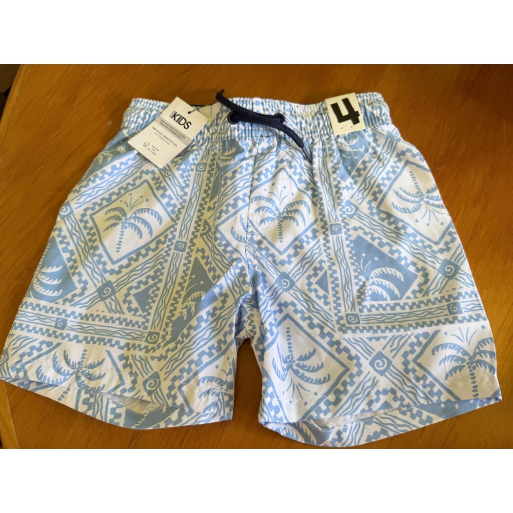 Cotton on kids bailey board shorts – size 4 - swim trunks baby clothing