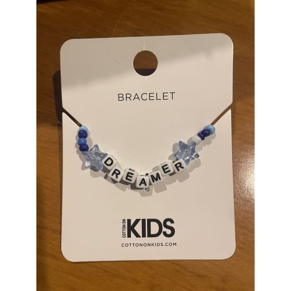 Cotton on kids beaded dreamer & love bracelets – brand new – as pictured - dreamer - bracelets bracelet - jewelry