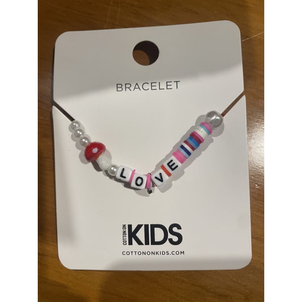 Cotton on kids beaded dreamer & love bracelets – brand new – as pictured - love - bracelets bracelet - jewelry fashion