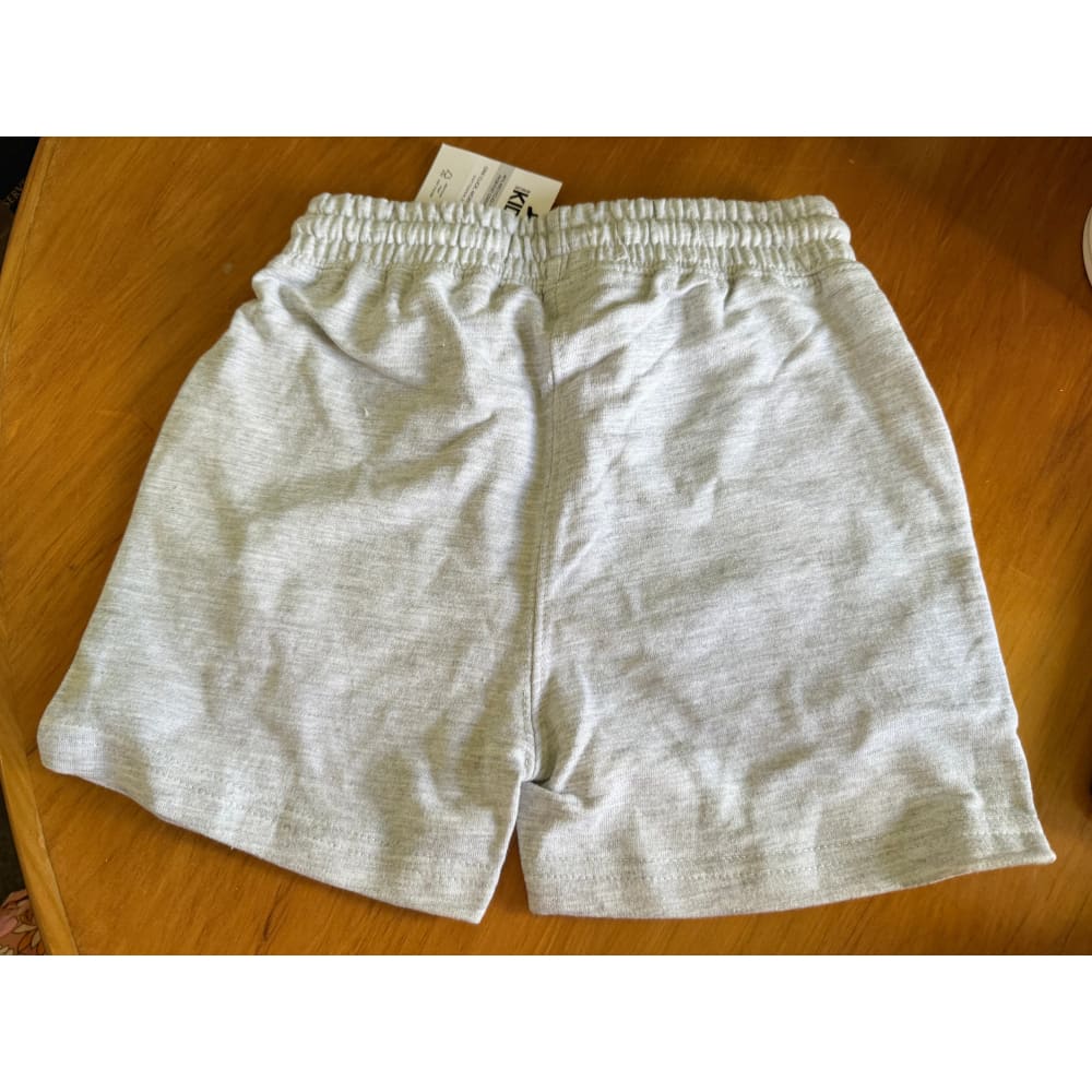 Cotton on kids henry slouch shorts – size 4 - fog grey marle core - baby & toddler bottoms baby clothing