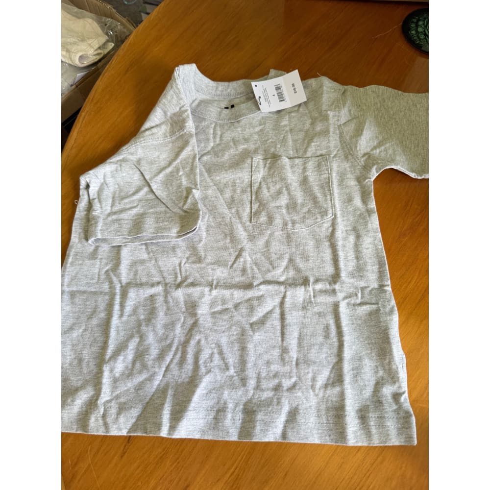 Cotton on kids tee – size 4 - the essential short sleeve tee in fog grey marle - t-shirts baby clothing