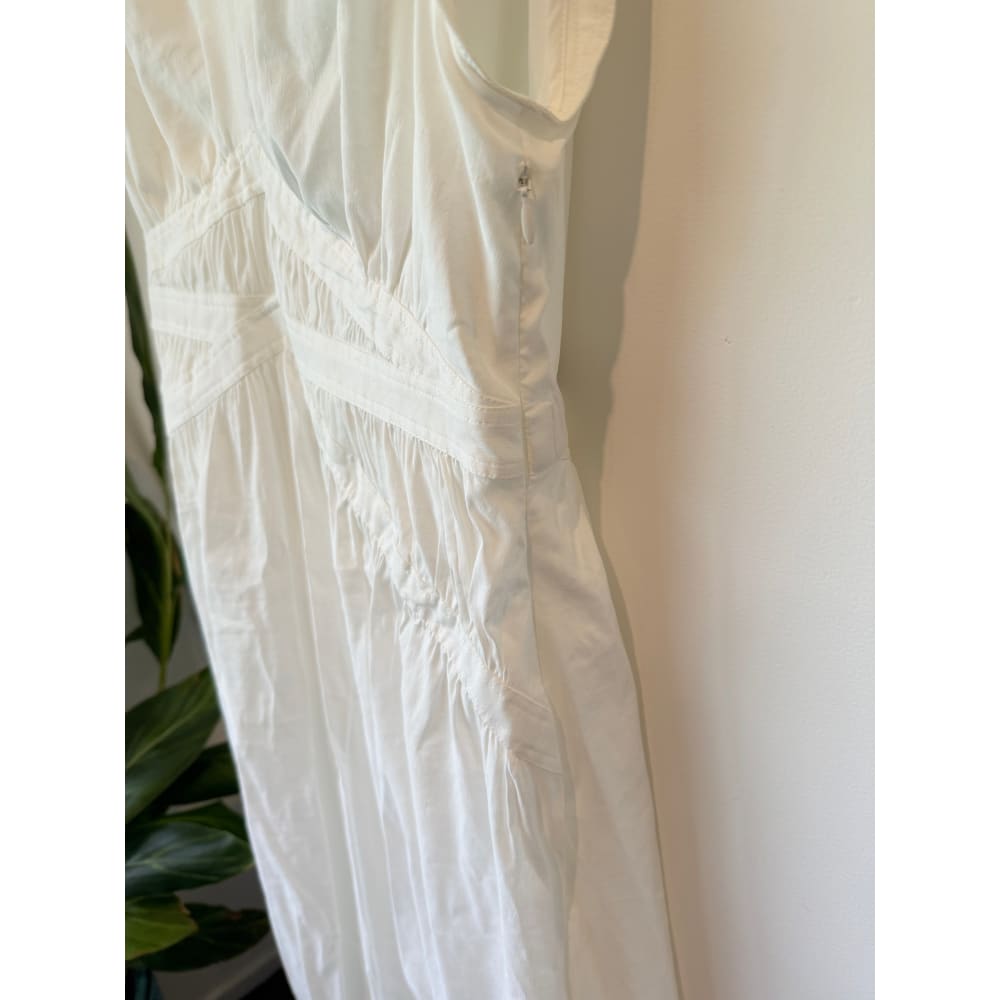 Country road size 16 white v-neck linen blend dress rrp $499.99 - dresses top women’s apparel