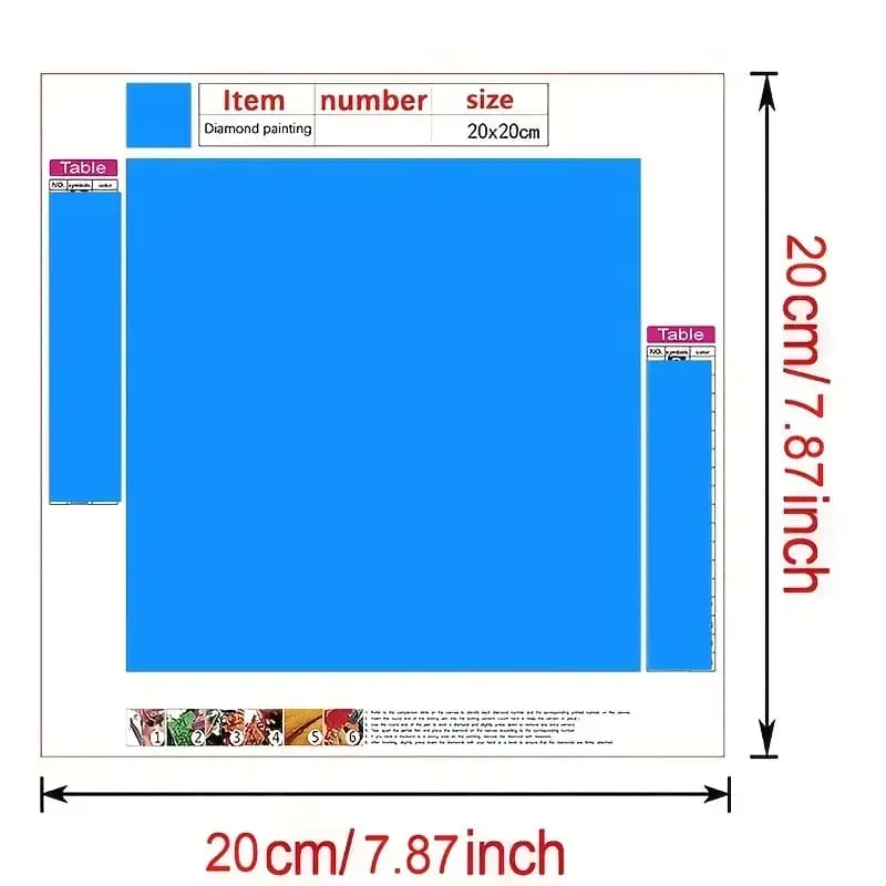 4x mini calf diamond painting kit - drawing & painting kits crafts