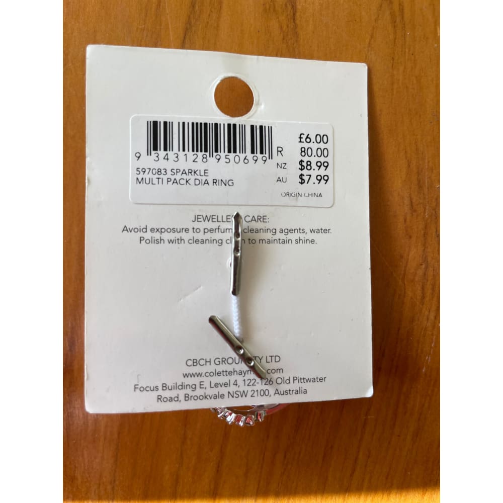 Colette hayman multi pack dia ring - craft fasteners & closures ring fashion accessories