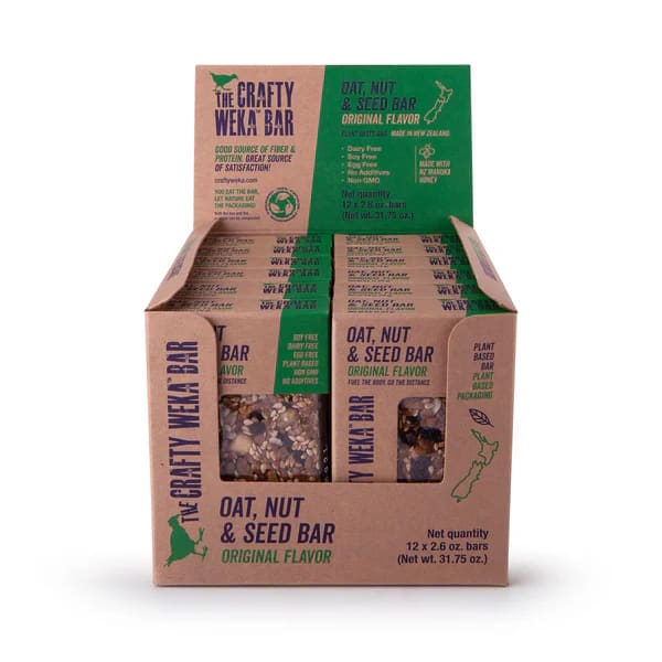 12x the crafty weka bar the original 75g - granola bars health and wellness