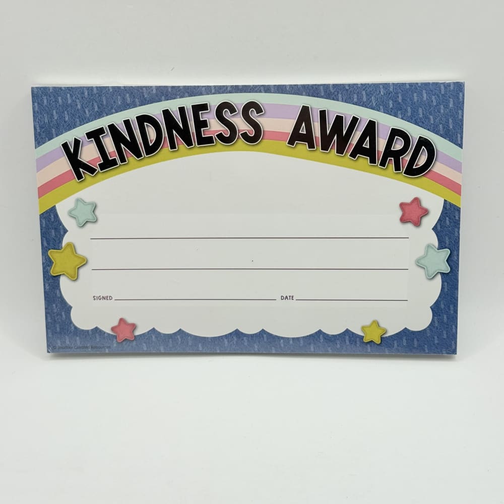 Creative classrooms 30 pack award certificate pack certificates for recognition & achievement - kindness award