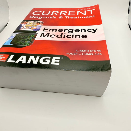 Current diagnosis & treatment emergency medicine 8th edition by stone & humphries - print books printed media