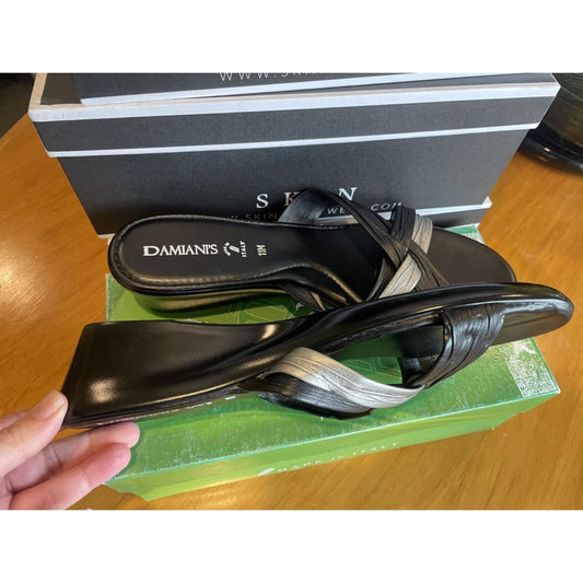 Damian’s low heel strappy slides – size 10 fit | brand new - sandals clothing & fashion - slides - slippers women’s