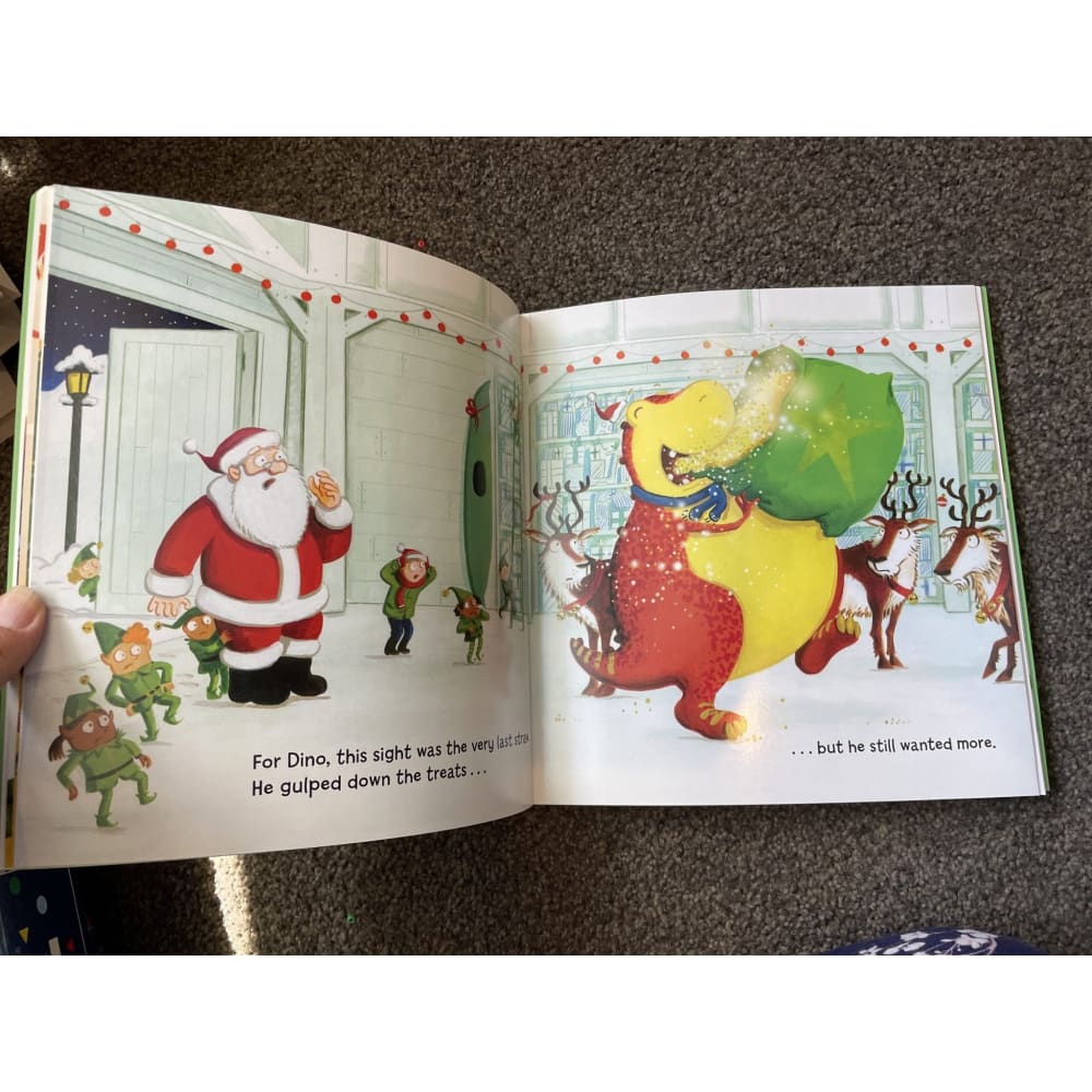 The dinosaur that pooped a reindeer! - print books book - fiction - literature printed media