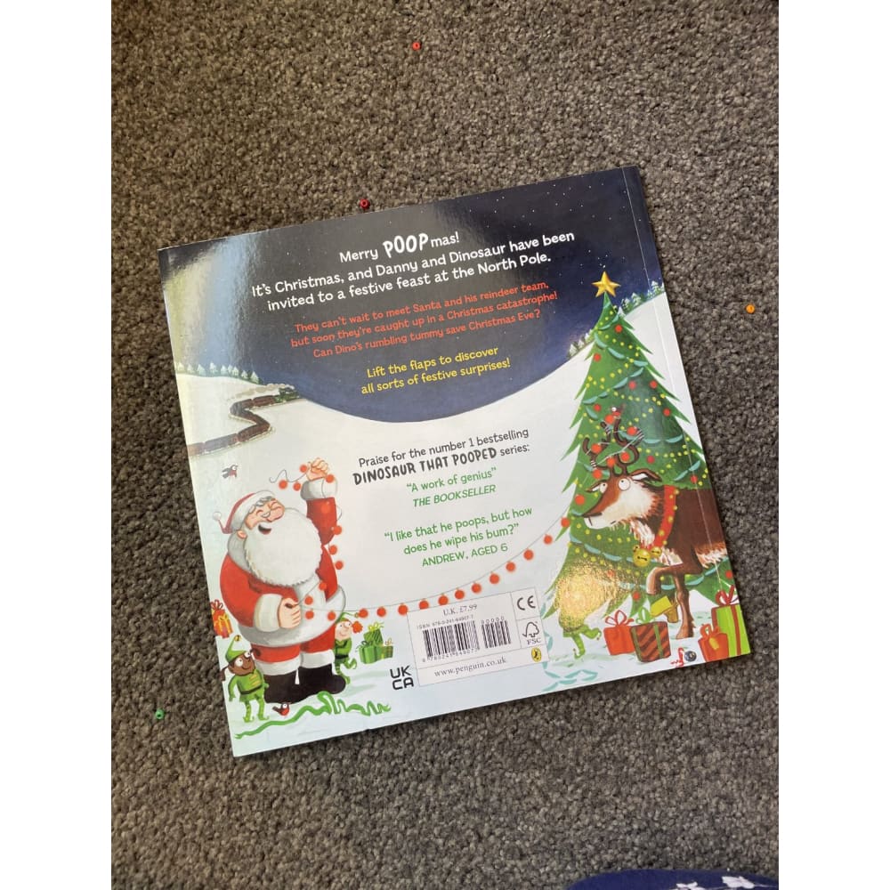 The dinosaur that pooped a reindeer! - print books book - fiction - literature printed media