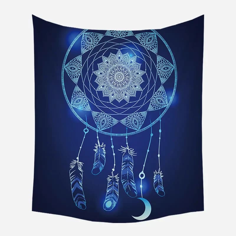 Kr magic blue dream catcher tapestry - decorative tapestries home&living materials