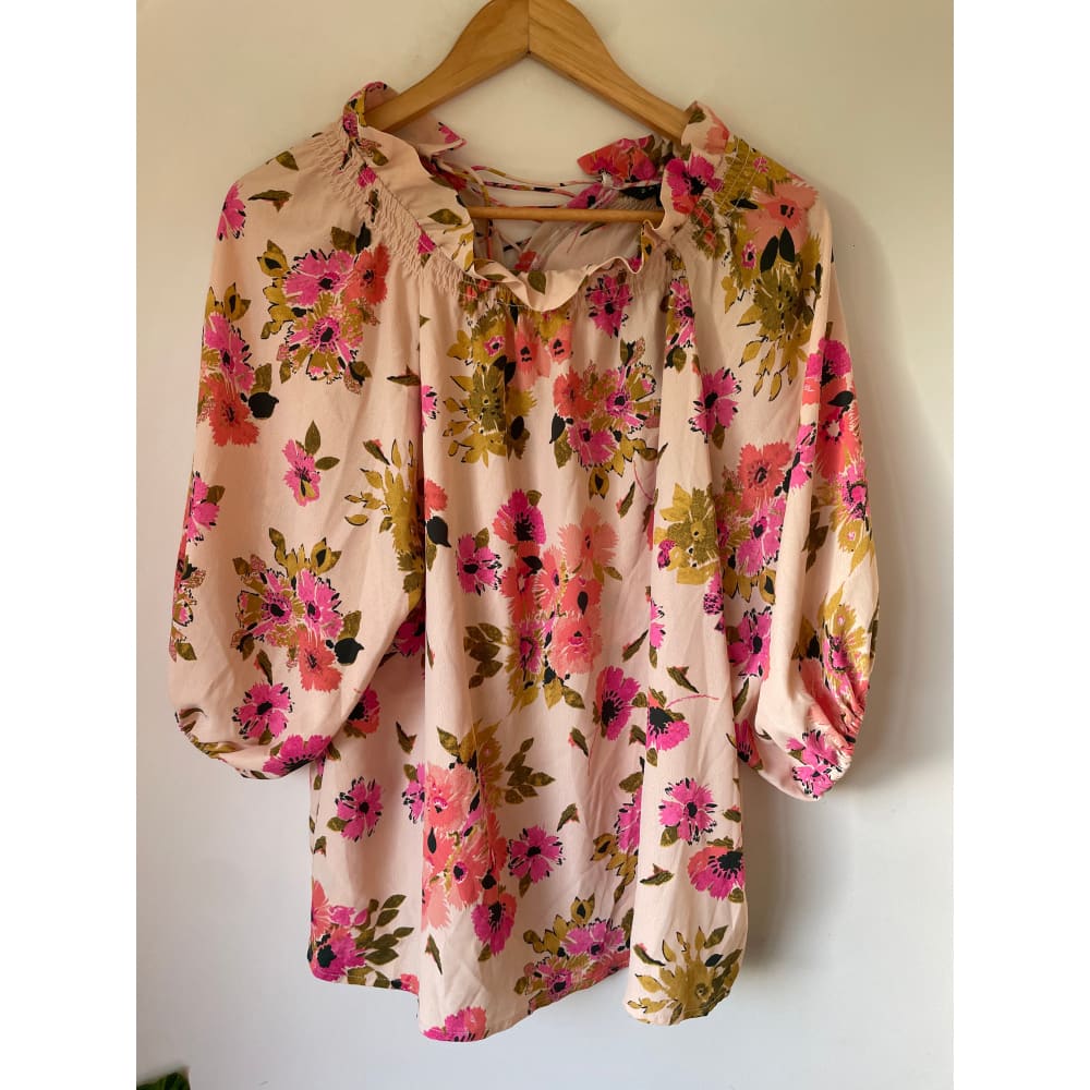 Zafina size 10 floral top - clothing tops clothing & fashion - designer clearance - dresses - top women’s apparel