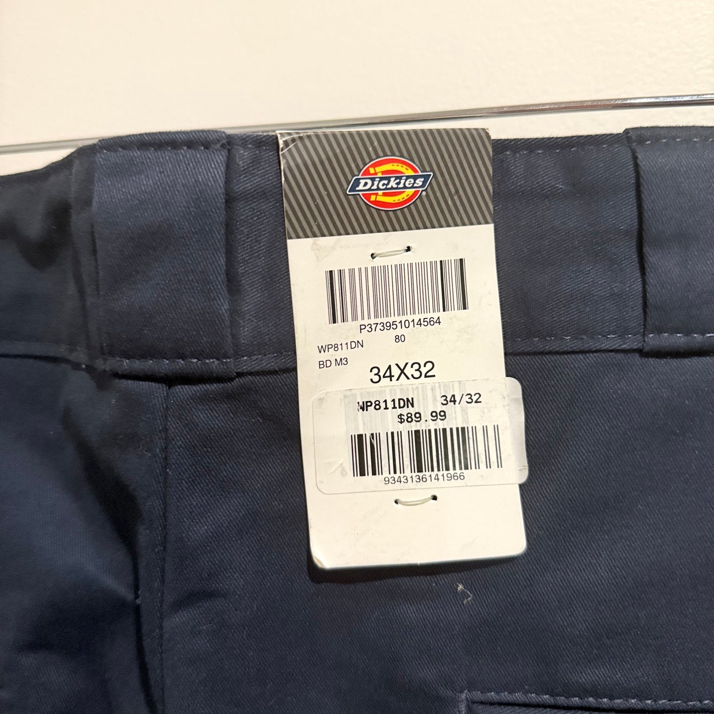 Dickies twill work pant 34x32 – skinny fit straight leg men’s navy workwear rrp $89.99 - dark navy - cargo pants