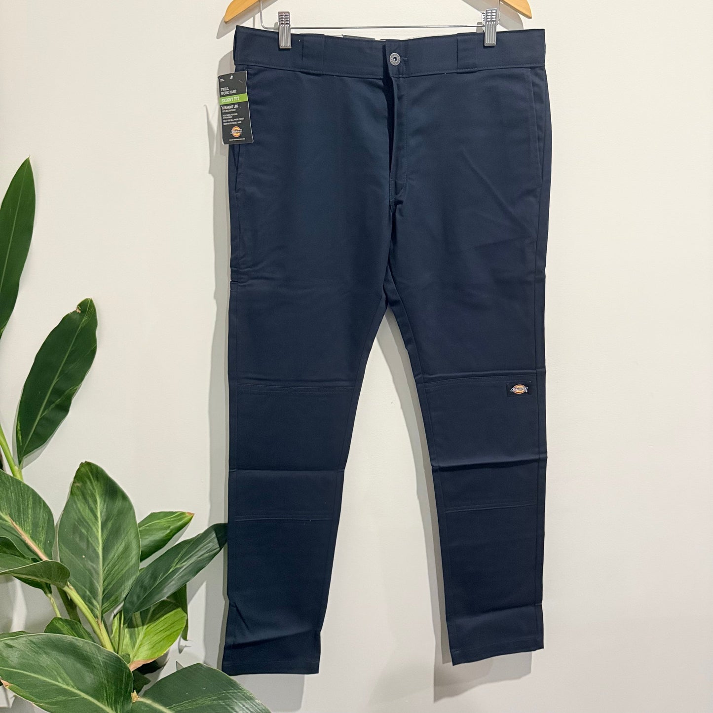 Dickies twill work pant 34x32 – skinny fit straight leg men’s navy workwear rrp $89.99 - dark navy - cargo pants