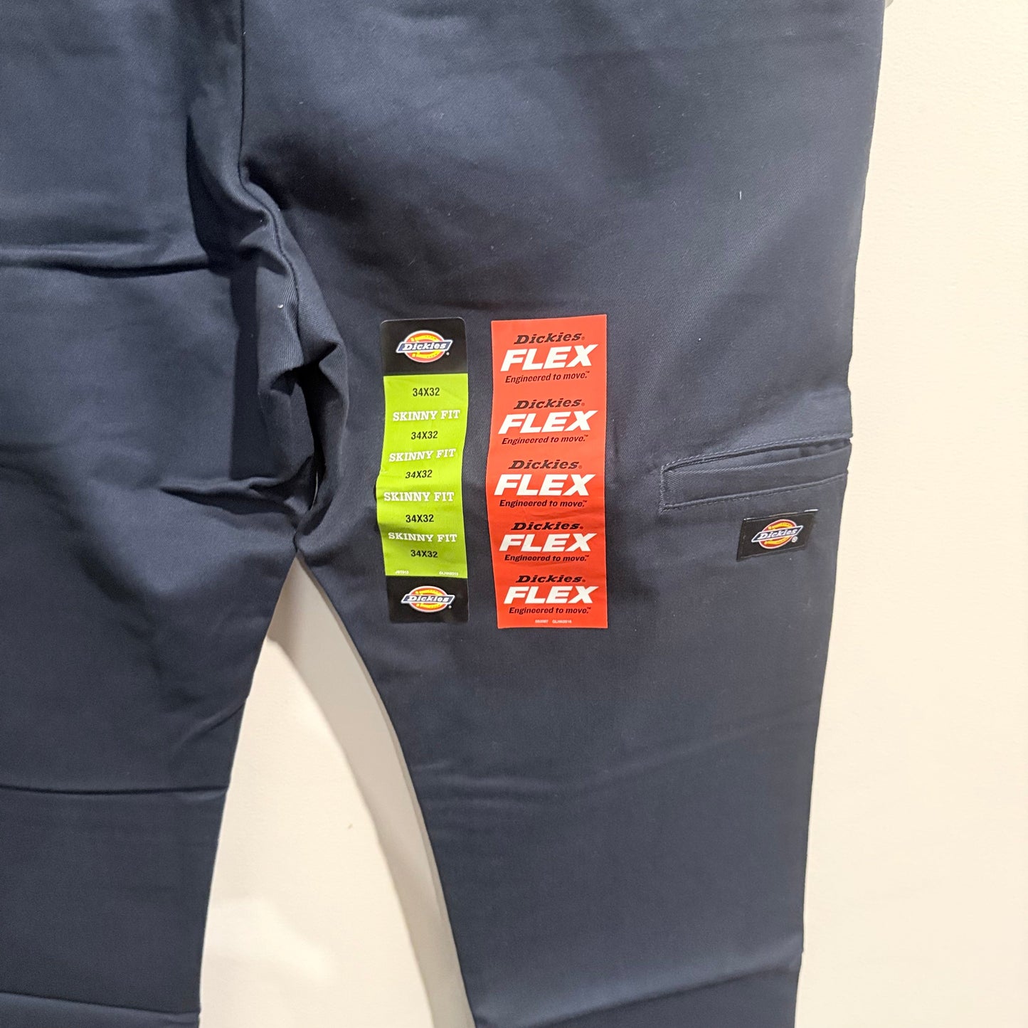 Dickies twill work pant 34x32 – skinny fit straight leg men’s navy workwear rrp $89.99 - dark navy - cargo pants