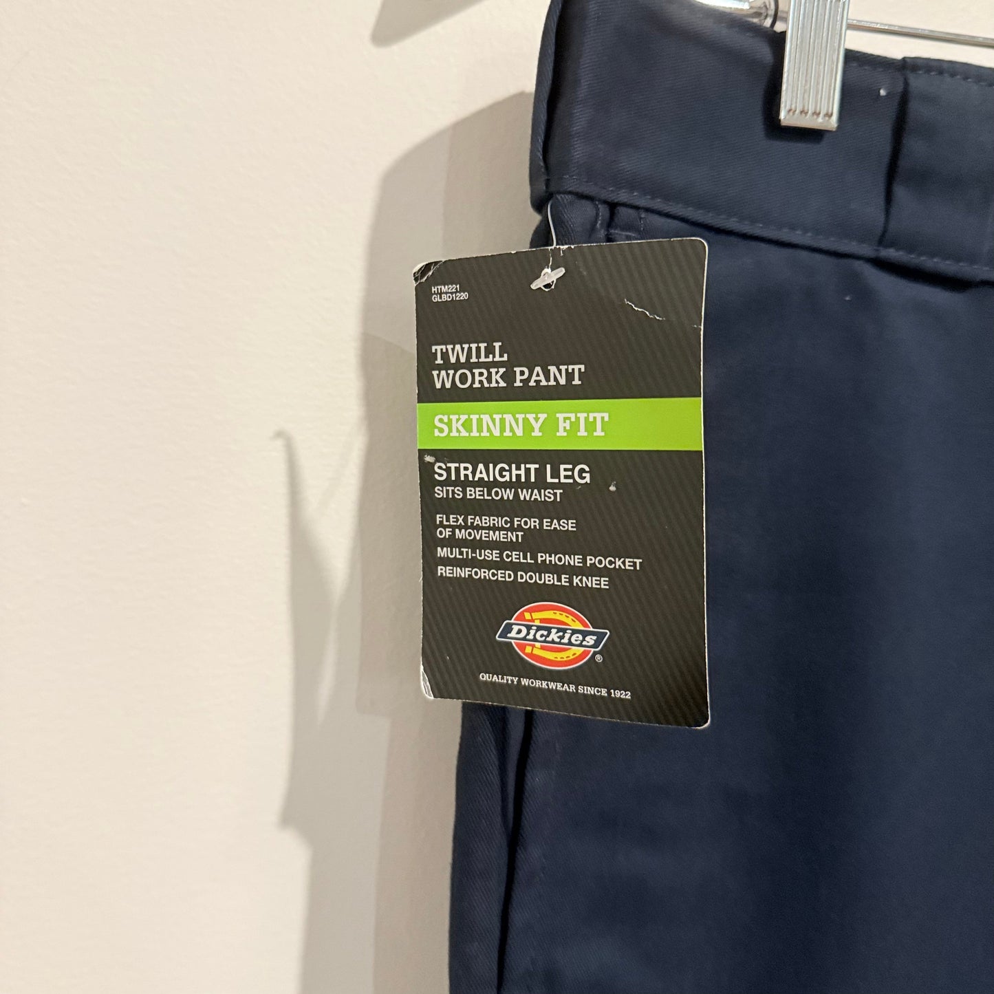 Dickies twill work pant 34x32 – skinny fit straight leg men’s navy workwear rrp $89.99 - dark navy - cargo pants
