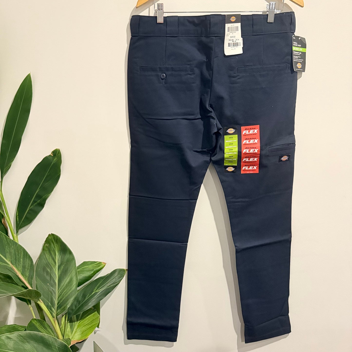 Dickies twill work pant 34x32 – skinny fit straight leg men’s navy workwear rrp $89.99 - dark navy - cargo pants