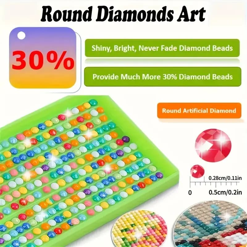 40x40cm potted plants diamond art kit - art & craft kits crafts