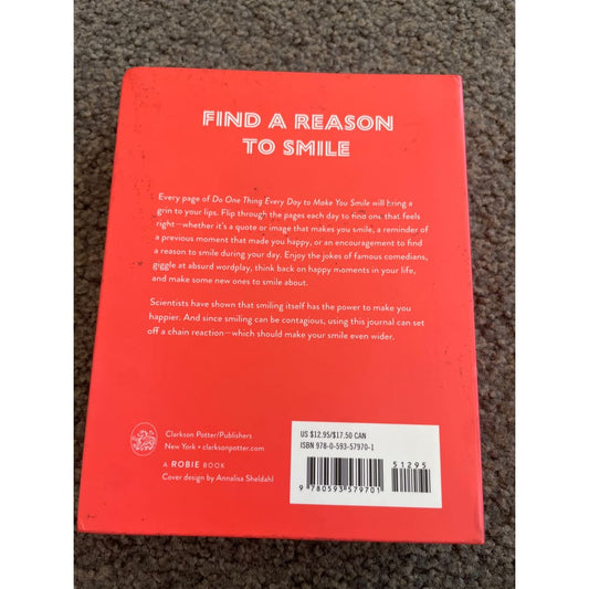 Do one thing every day to make you smile: a journal - journals printed media