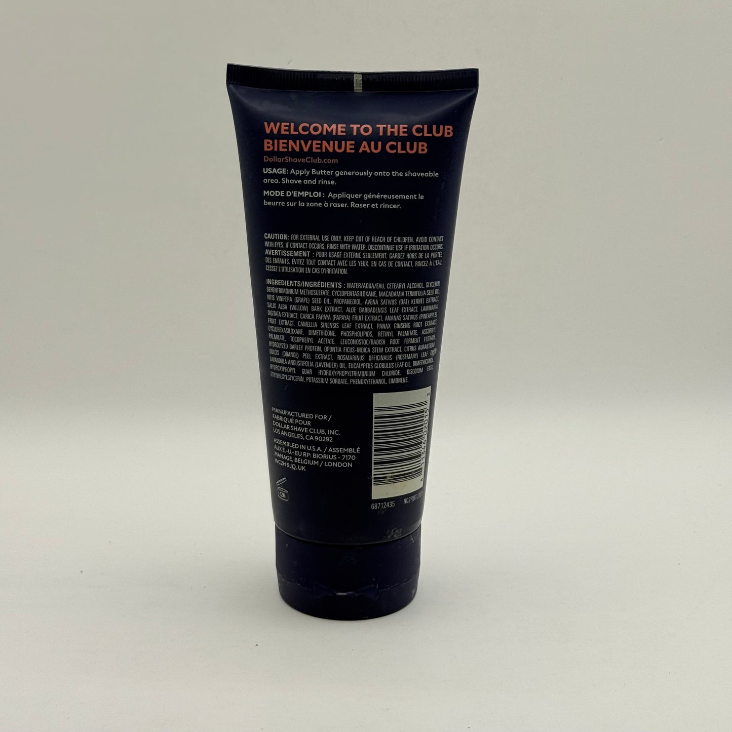 Dollar shave club shave butter 177ml - shaving creams health and wellness