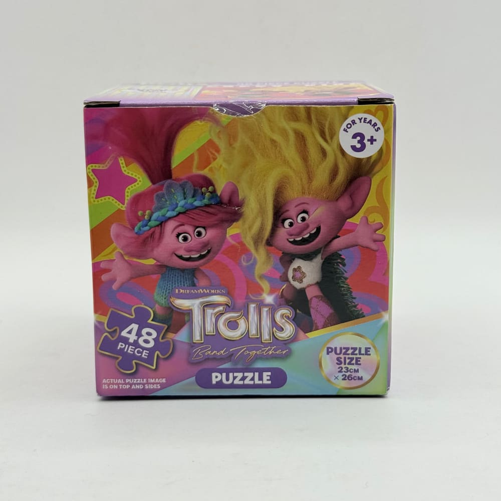 Dreamworks trolls band together 48 piece puzzle – poppy & viva 23cm x 26cm - jigsaw puzzles toys