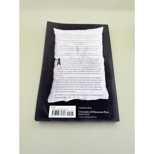 The slumbering masses: sleep medicine and modern american life by matthew j. Wolf-meyer - e-books condition: used