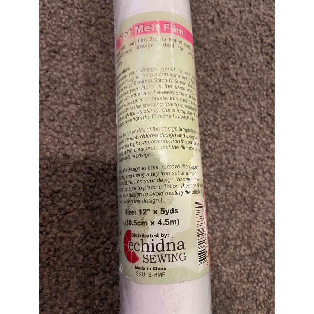 Echidna hot melt film 30.5cm x 4.5m - interfacing crafts