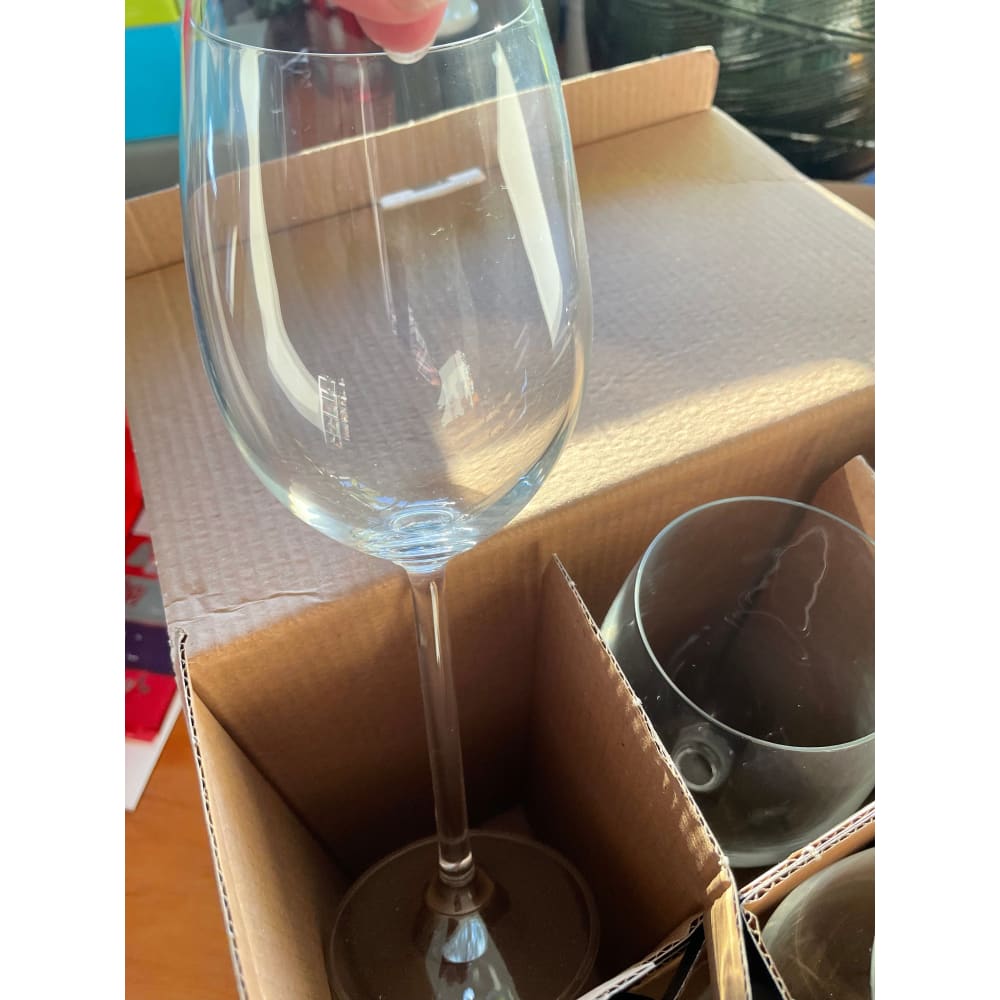 Ecology classic white wine glasses 350ml - set of 6 - stemware glass - home & living home&living materials