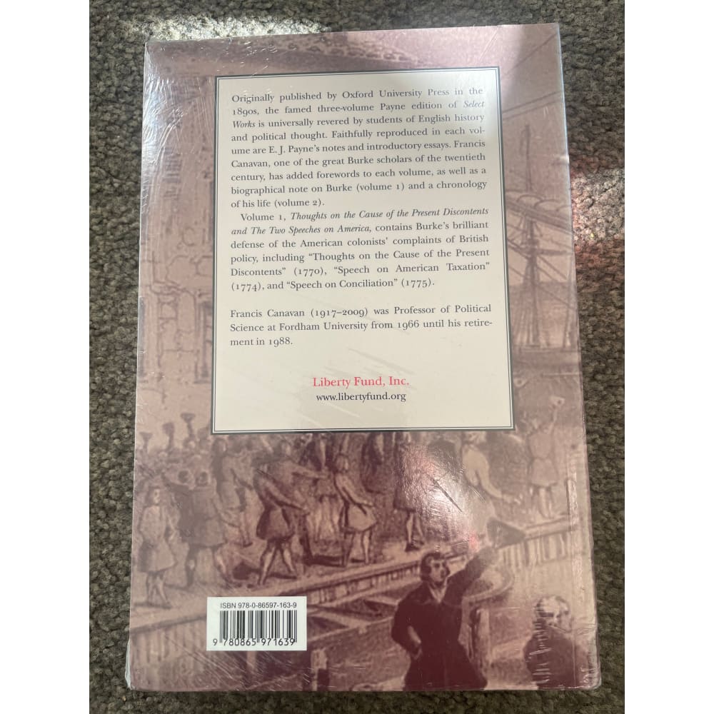 Select works of edmund burke volume 1 - print books printed media