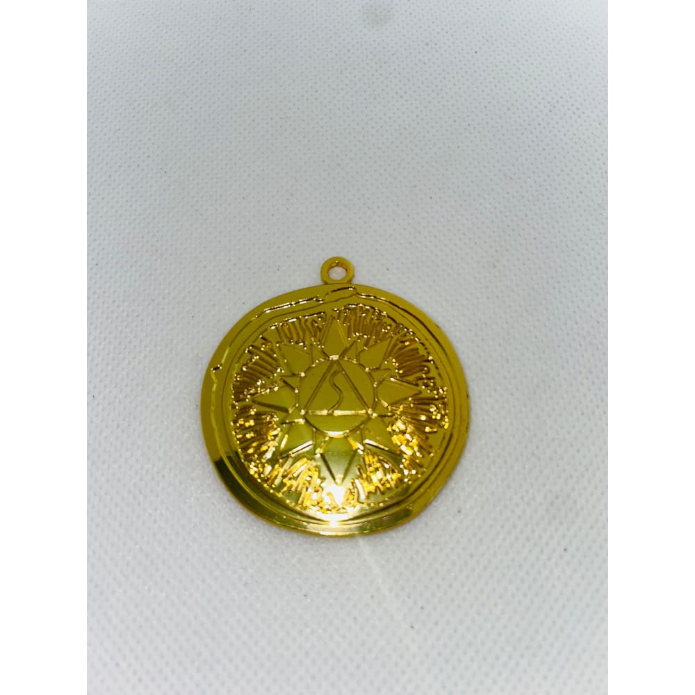 Large stylish pendant with sun and triangle emblem - charms & pendants charms fashion accessories