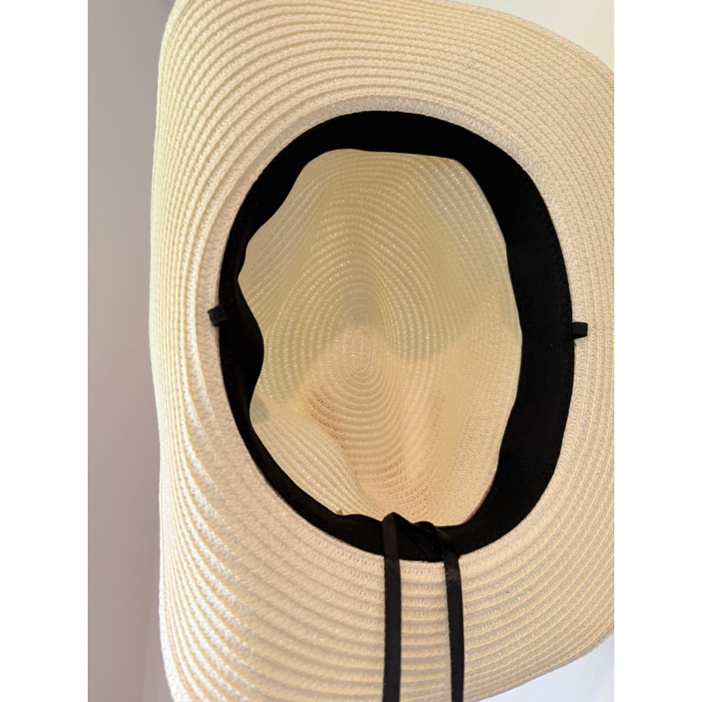 One size cream wide brim sun hat - sun hats accessories women’s apparel
