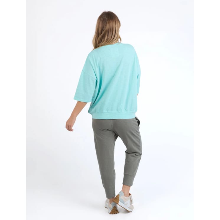 Elm mazie sweat – tonic blue – sizes 8 & 10 – rrp $79.95 - sweatshirts top women’s apparel