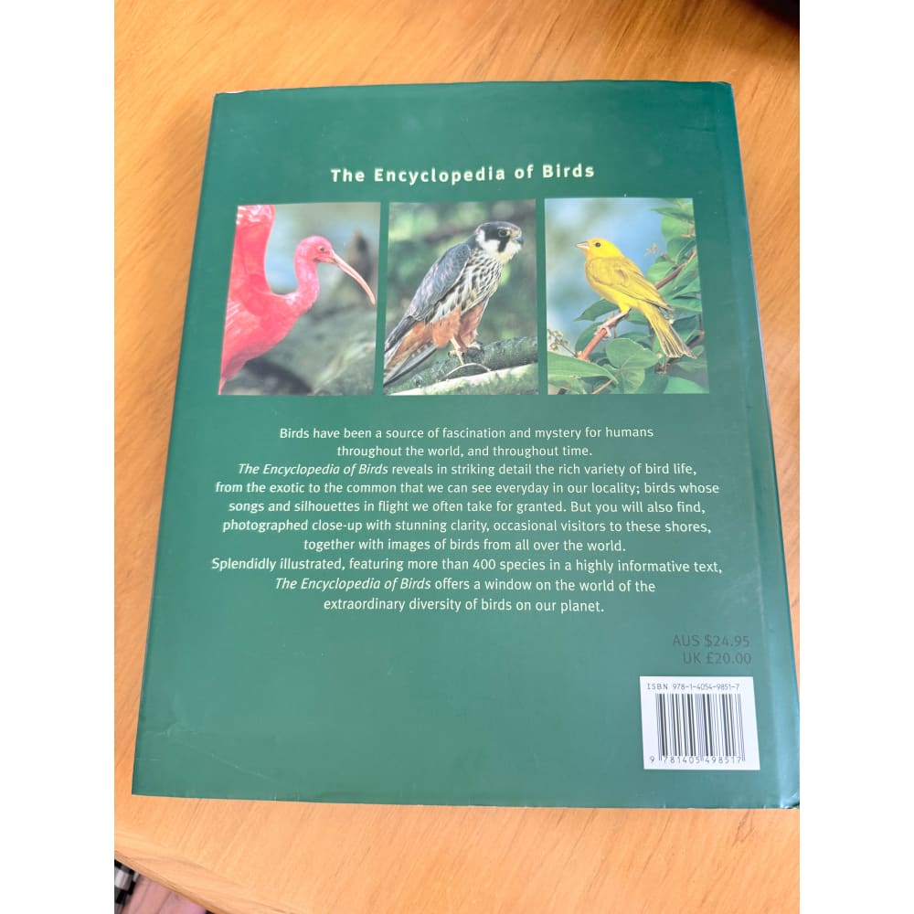 The encyclopedia of birds by parragon books - print books condition: used printed media