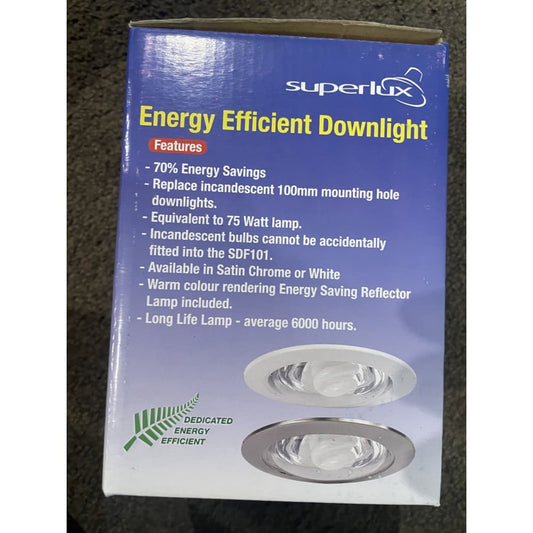 Superlux dedicated r80 energy saver downlight fitting sdf101-wh - ceiling light fixtures home & living - home decor &