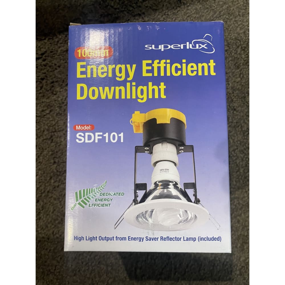 Superlux dedicated r80 energy saver downlight fitting sdf101-wh - ceiling light fixtures home & living - home decor &
