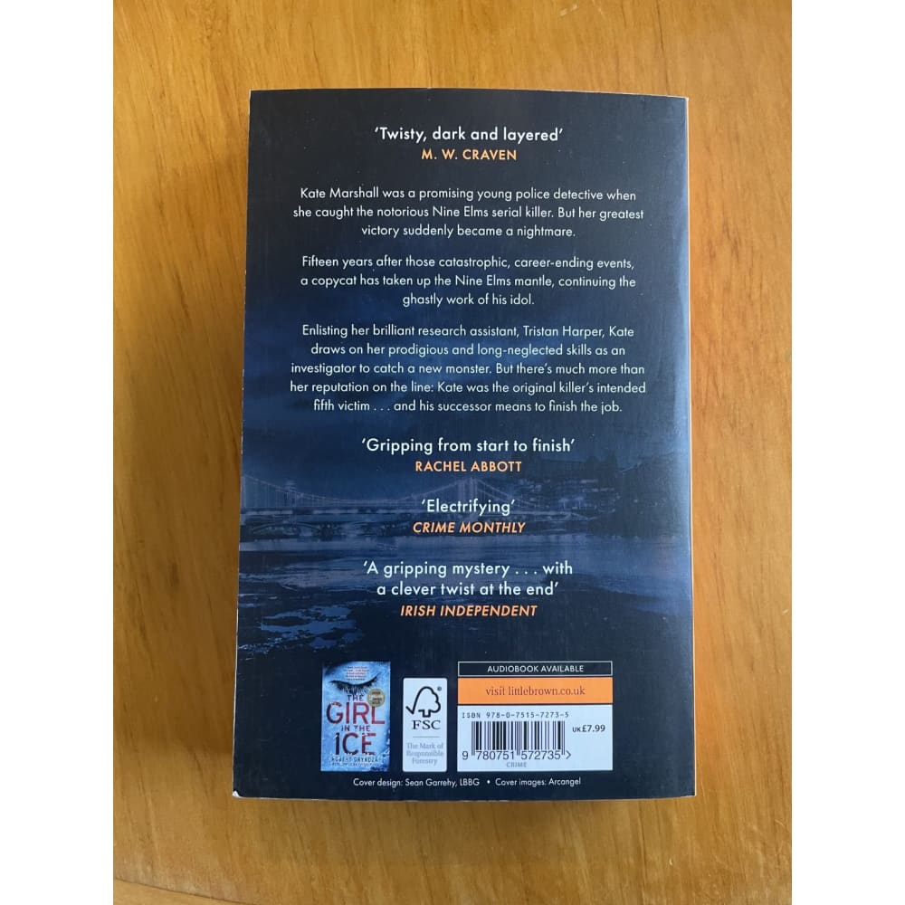 Nine elms - robert bryndza - print books book - fiction - thriller printed media
