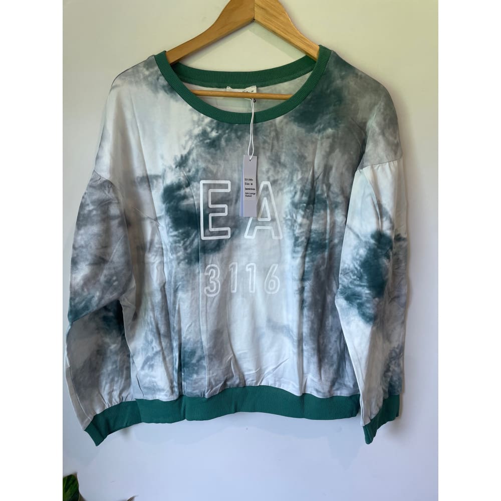 Et alia arlo lounge sweat - spearmint / xxs - sweatshirts clothing & fashion - designer clearance - sweatshirt women’s