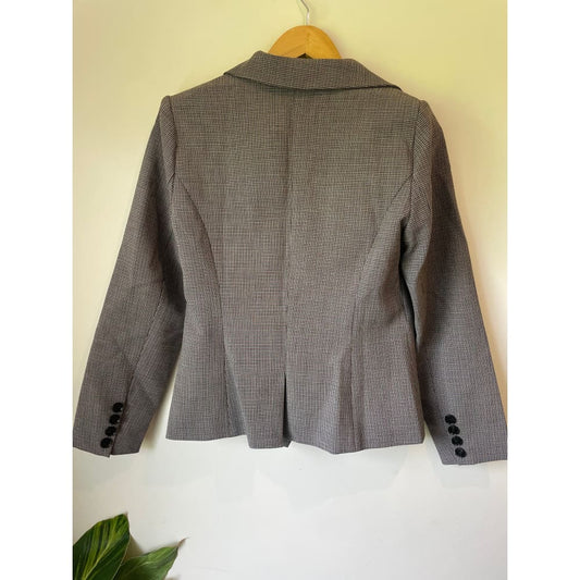 Et alia size xs duty blazer – micro plaid - clothing tops blazer - clothing & fashion - designer clearance - top