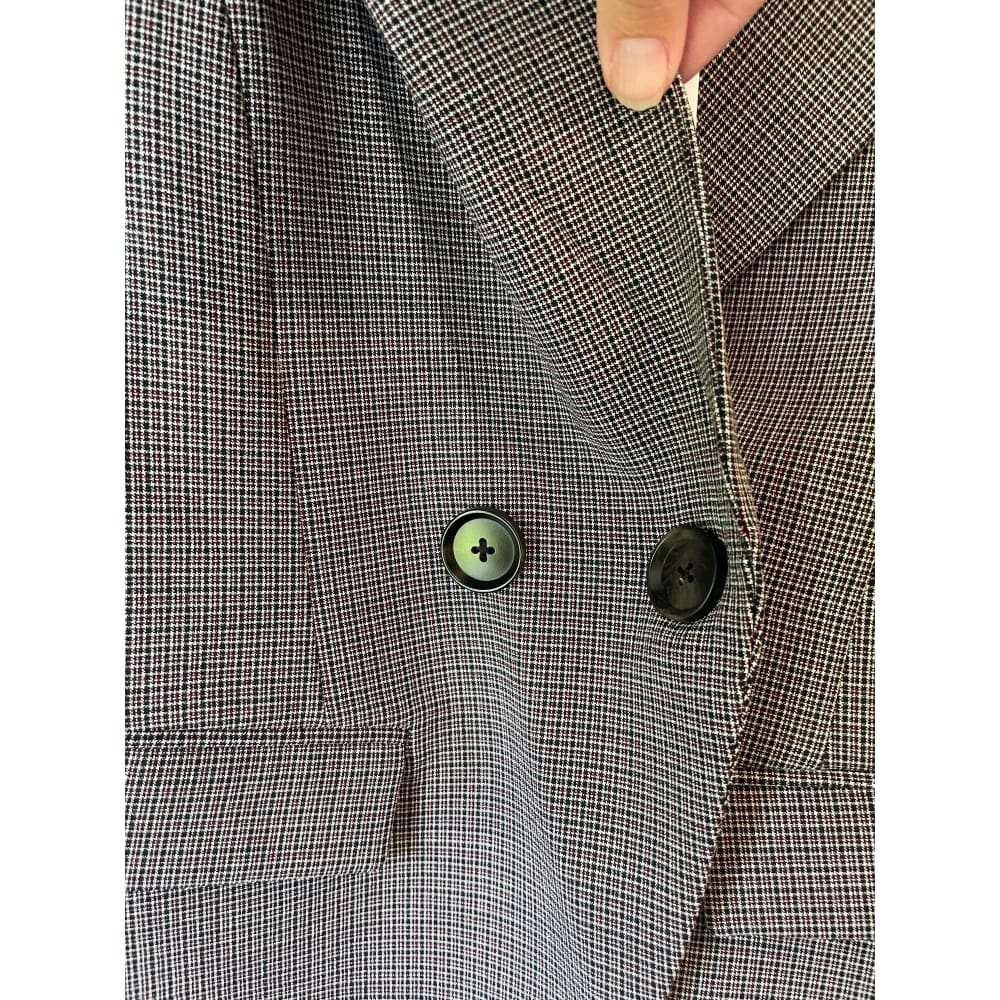 Et alia size xs duty blazer – micro plaid - clothing tops blazer - clothing & fashion - designer clearance - top